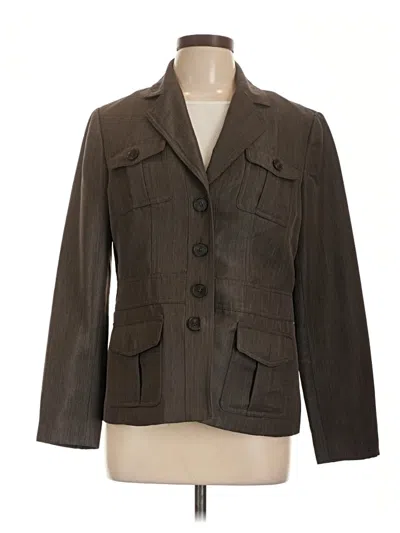 Pre-owned Kasper Blazer Jacket In Brown