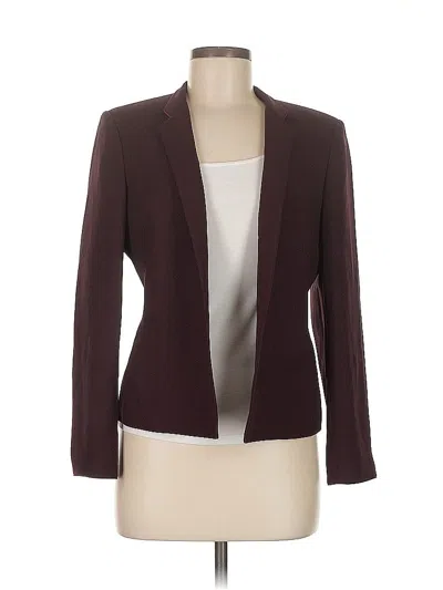Pre-owned Kasper Blazer Jacket In Burgundy