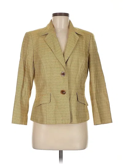 Pre-owned Kasper Blazer Jacket In Gold
