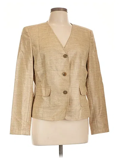 Pre-owned Kasper Blazer Jacket In Gold