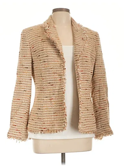 Pre-owned Kasper Blazer Jacket In Gold