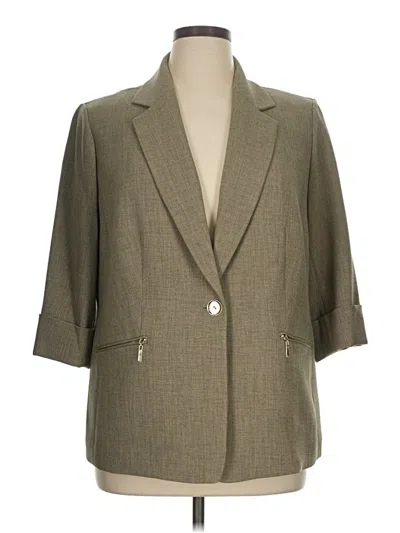Pre-owned Kasper Blazer Jacket In Gray