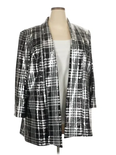 Pre-owned Kasper Blazer Jacket In Gray