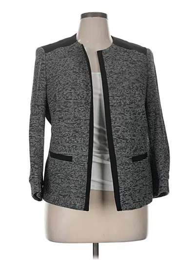 Pre-owned Kasper Blazer Jacket In Gray