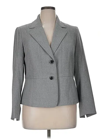Pre-owned Kasper Blazer Jacket In Gray