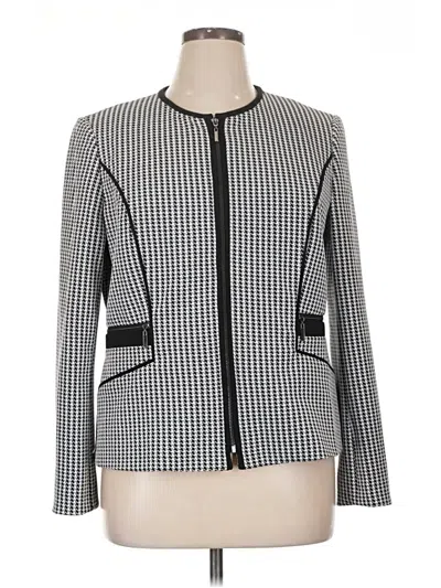 Pre-owned Kasper Blazer Jacket In Gray