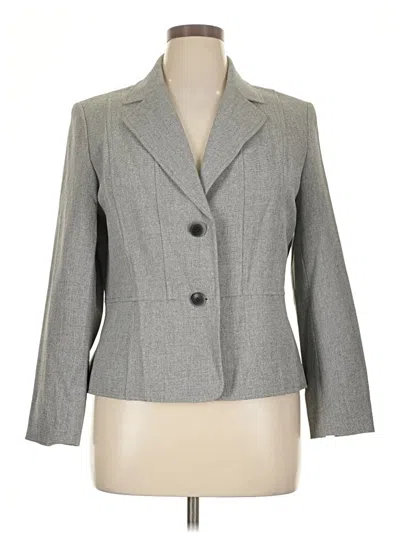 Pre-owned Kasper Blazer Jacket In Gray