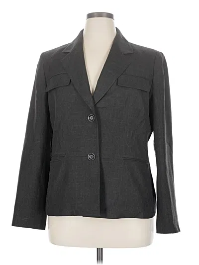 Pre-owned Kasper Blazer Jacket In Gray