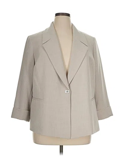 Pre-owned Kasper Blazer Jacket In Gray
