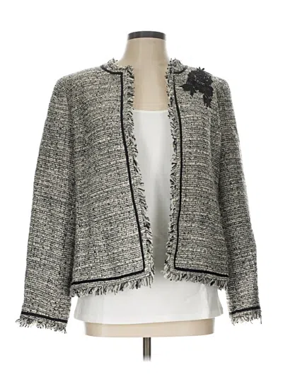 Pre-owned Kasper Blazer Jacket In Gray