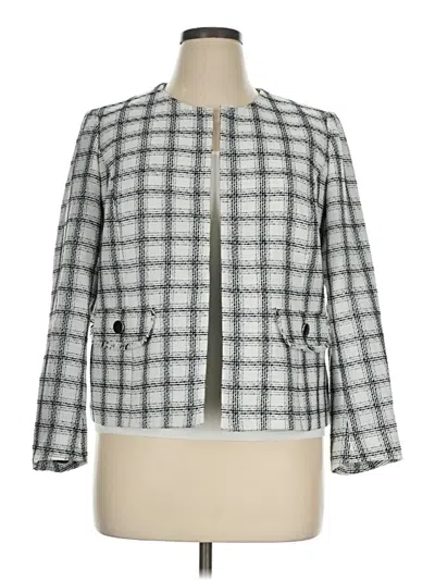 Pre-owned Kasper Blazer Jacket In Gray