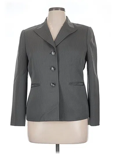 Pre-owned Kasper Blazer Jacket In Gray