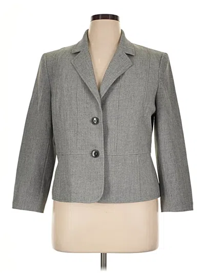 Pre-owned Kasper Blazer Jacket In Gray