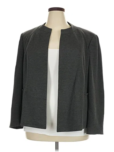 Pre-owned Kasper Blazer Jacket In Gray