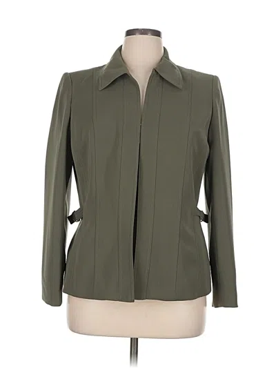 Pre-owned Kasper Blazer Jacket In Green