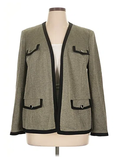 Pre-owned Kasper Blazer Jacket In Green