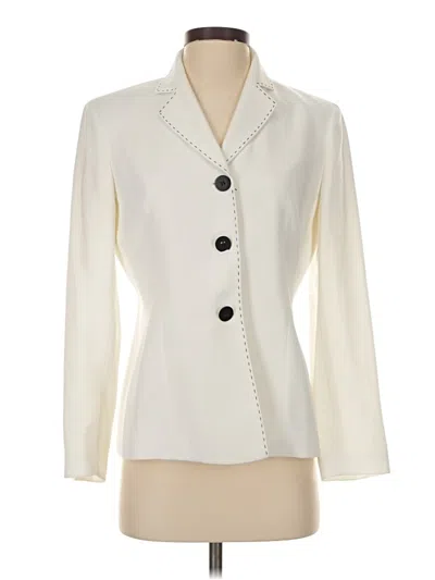 Pre-owned Kasper Blazer Jacket In Ivory