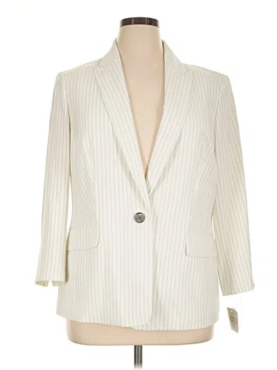 Pre-owned Kasper Blazer Jacket In Ivory