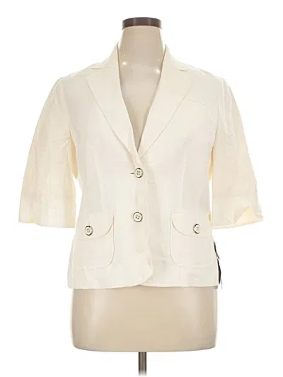 Pre-owned Kasper Blazer Jacket In Ivory