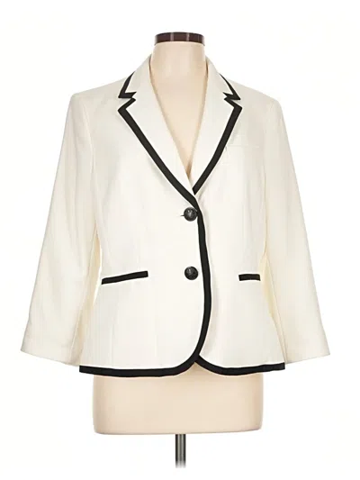 Pre-owned Kasper Blazer Jacket In Ivory