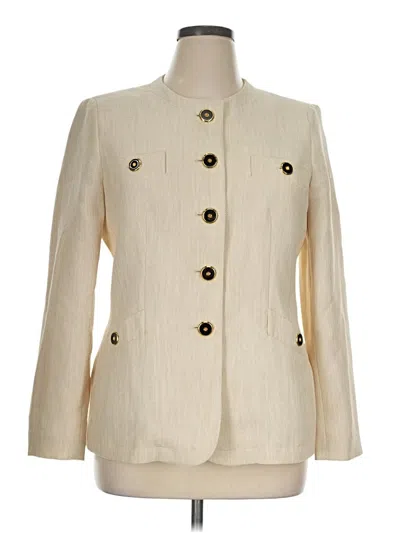 Pre-owned Kasper Blazer Jacket In Ivory