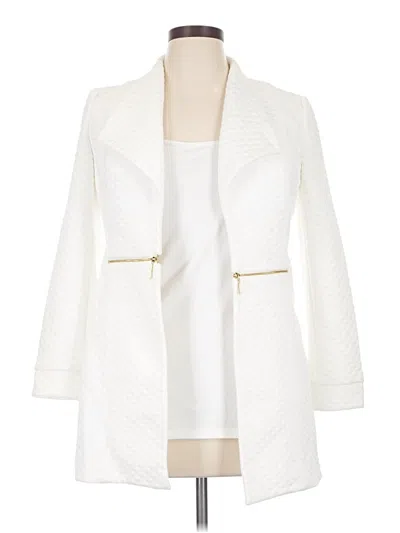 Pre-owned Kasper Blazer Jacket In Ivory