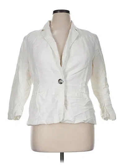 Pre-owned Kasper Blazer Jacket In Ivory
