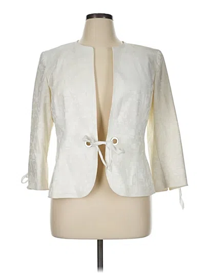 Pre-owned Kasper Blazer Jacket In Ivory