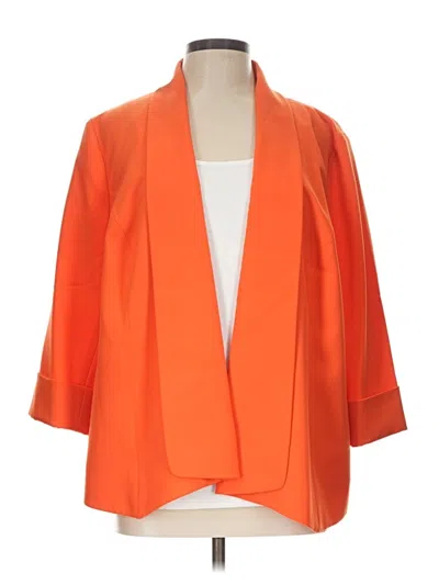 Pre-owned Kasper Blazer Jacket In Orange