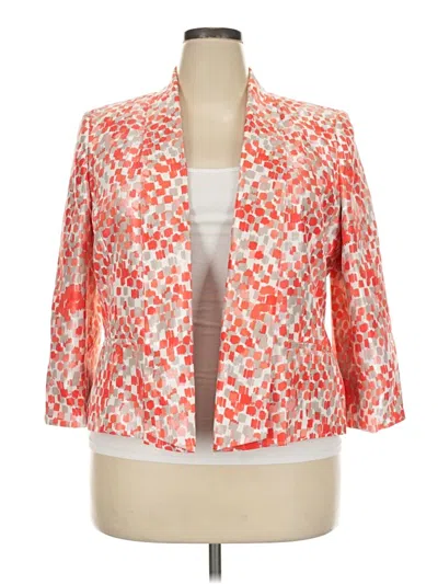 Pre-owned Kasper Blazer Jacket In Orange