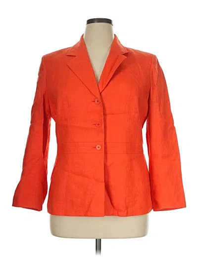 Pre-owned Kasper Blazer Jacket In Orange