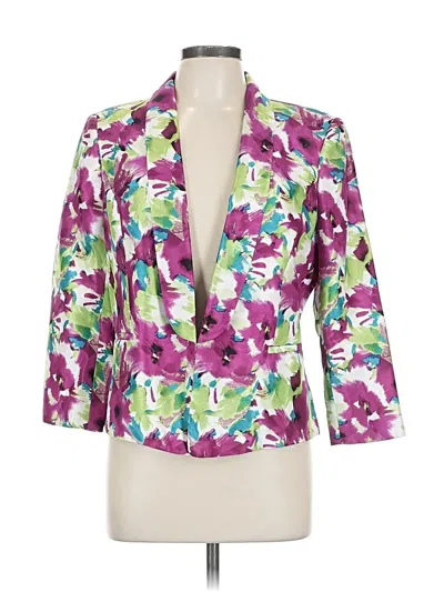 Pre-owned Kasper Blazer Jacket In Purple