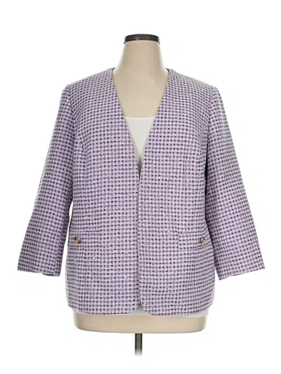 Pre-owned Kasper Blazer Jacket In Purple