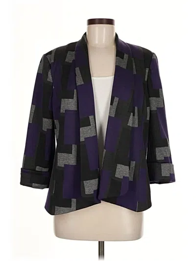 Pre-owned Kasper Blazer Jacket In Purple