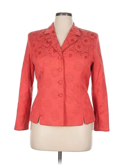 Pre-owned Kasper Blazer Jacket In Red