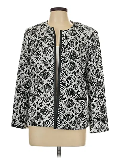 Pre-owned Kasper Blazer Jacket In Silver
