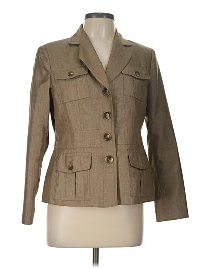 Pre-owned Kasper Blazer Jacket In Tan