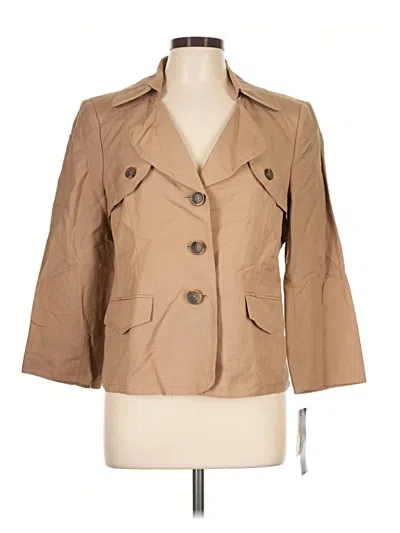 Pre-owned Kasper Blazer Jacket In Tan