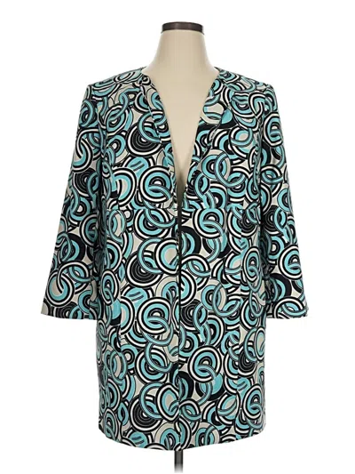 Pre-owned Kasper Blazer Jacket In Teal
