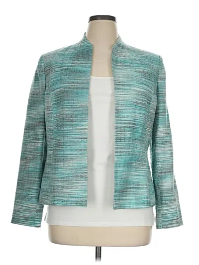 Pre-owned Kasper Blazer Jacket In Teal
