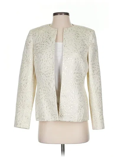 Pre-owned Kasper Blazer Jacket In White