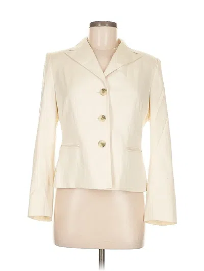 Pre-owned Kasper Blazer Jacket In White