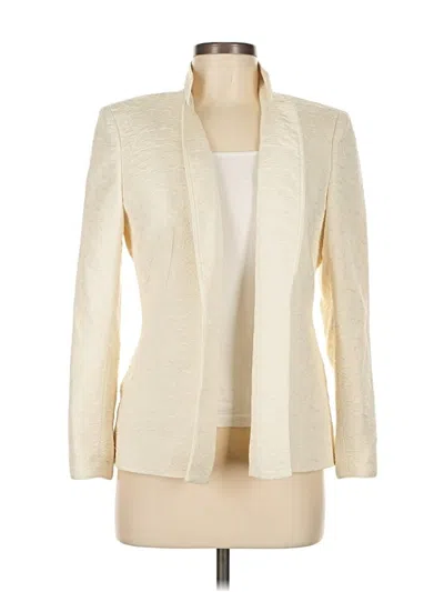 Pre-owned Kasper Blazer Jacket In White