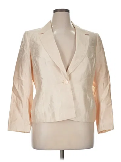 Pre-owned Kasper Blazer Jacket In White