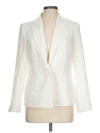 Pre-owned Kasper Blazer Jacket In White