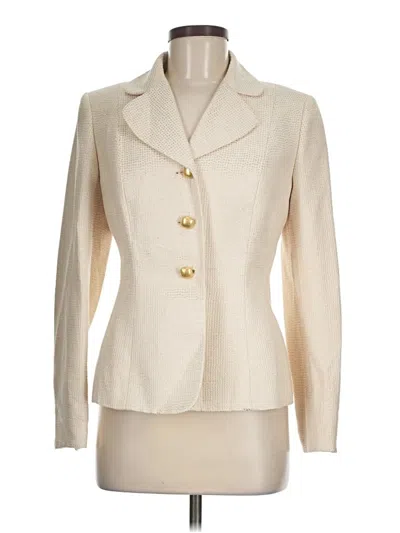 Pre-owned Kasper Blazer Jacket In White