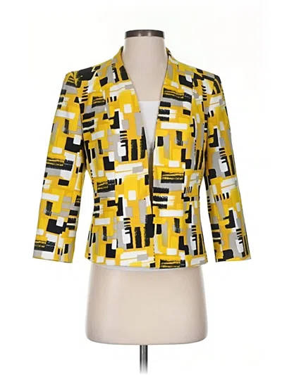 Pre-owned Kasper Blazer Jacket In Yellow