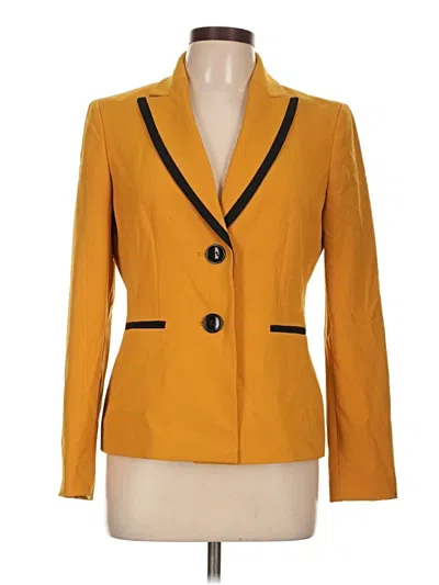 Pre-owned Kasper Blazer Jacket In Yellow