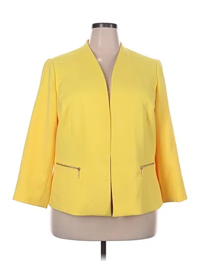 Pre-owned Kasper Blazer Jacket In Yellow