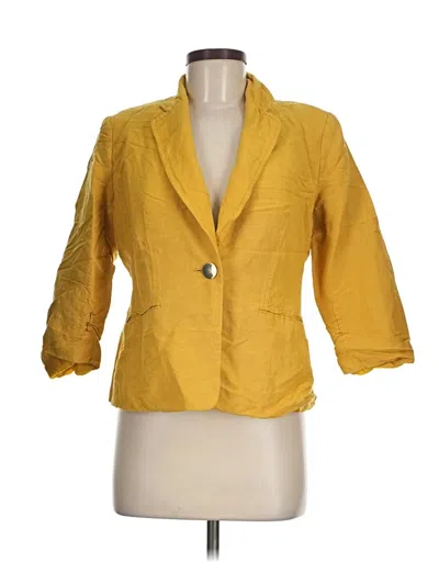 Pre-owned Kasper Blazer Jacket In Yellow